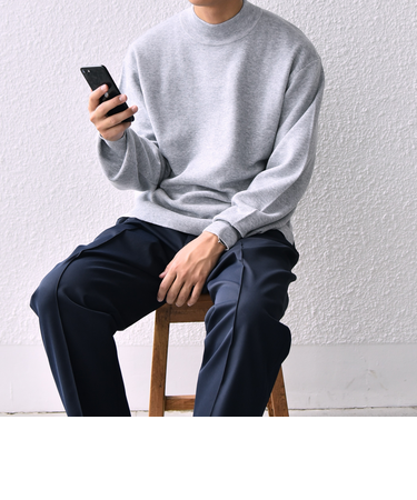 SHIPS any: 〈手洗い可能〉 ミラノリブ モックネック ニット 25AW◇