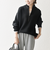 SHIPS any:〈手洗い可能〉ハーフジップ 畦編み ドライバーズ ニット 24FW◇