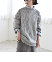 quaranciel:〈手洗い可能〉ラメ リリヤーン タートルネック ニット