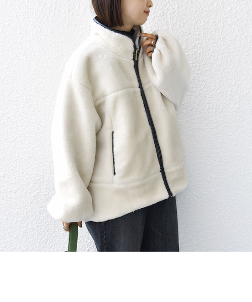 SHIPS　高密度 ブライト ボア スタンドコートONESIZE　新品未使用 WEB限定】 高密度 ブライト ボア スタンドコート｜シップスの通販