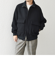 SHIPS any: PURE WOOL MELTON ダービー ブルゾン◇