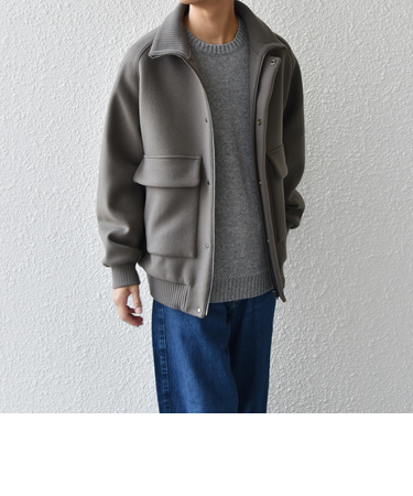 SHIPS any: PURE WOOL MELTON ダービー ブルゾン◇