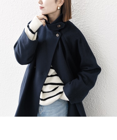 SHIPS any: スタンド & ダブル カラー コート 24FW｜シップスの通販 