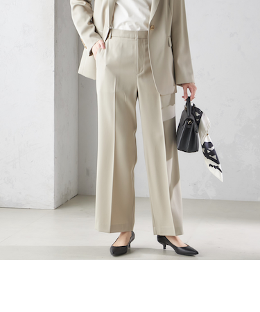 タキシード クロス ストレート パンツ