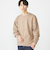 【WEB限定】SHIPS: ワンポイント ロゴ フラッフィ シャギー クルーネック ニット