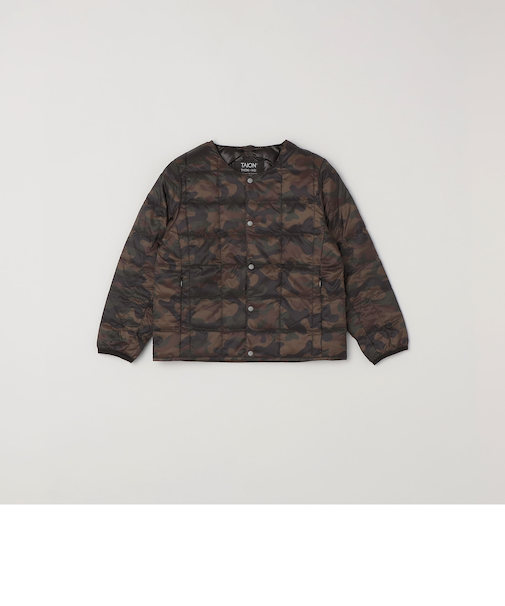 TAION: クルーネック ボタン ダウン カーディガン<KIDS>