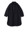 SHIPS Primary Navy Label:メルトン リバー ステンカラー コート