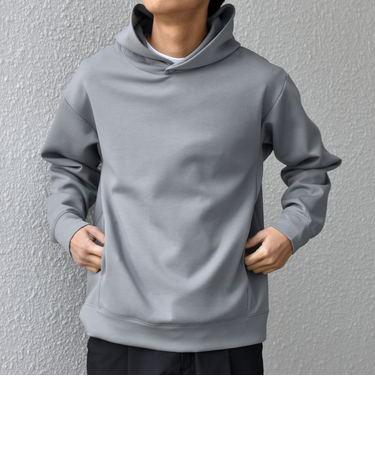 SHIPS any: カラー ダンボール スナップ プルオーバー パーカー 25AW◆