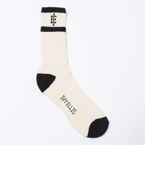 IVY ELLIS: ワンポイント ライン ソックス