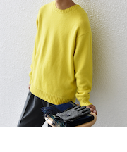 SHIPS any:〈手洗い可能〉ラム ライク クルーネック カラー ニット 24AW◇