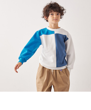 SHIPS any:〈洗濯機可能〉デザイン ポンチ クルーネック プルオーバー <KIDS>◇