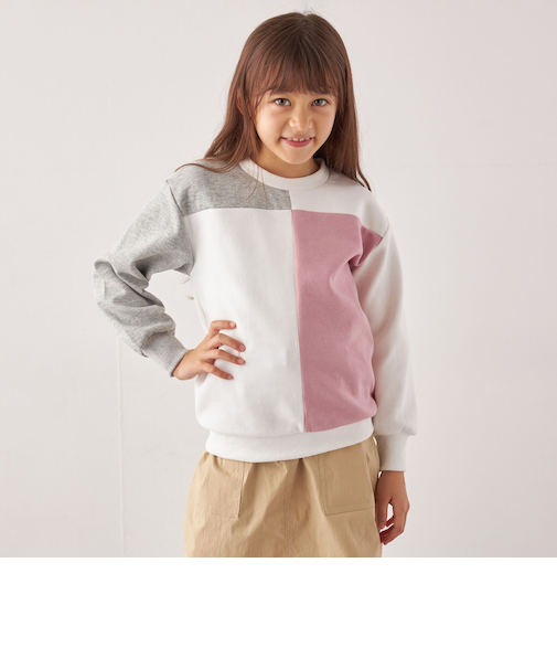 SHIPS any:〈洗濯機可能〉デザイン ポンチ クルーネック プルオーバー <KIDS>◇