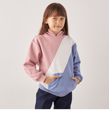 SHIPS any:〈洗濯機可能〉デザイン ポンチ プルオーバー パーカー <KIDS>◇