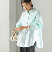 《一部追加予約》〈洗濯機可能〉ピン オックス 刺繍 シャツ