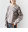 【WEB限定】〈手洗い可能〉ジャカード フラワー ニット プルオーバー