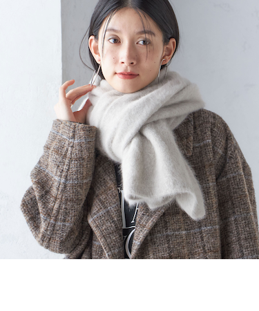 〈手洗い可能〉フォックス ニット ストール