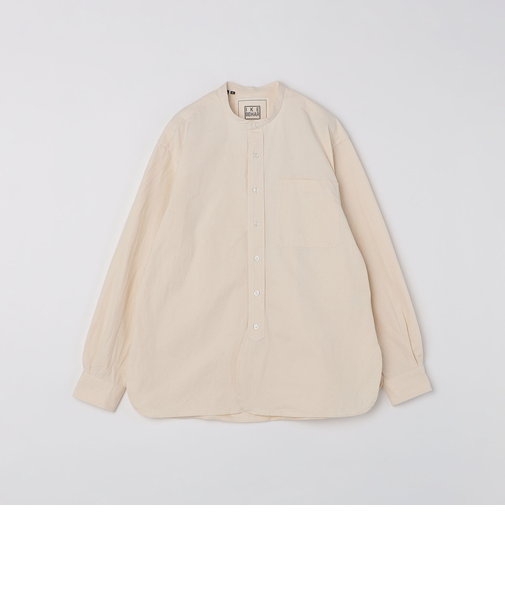 IKE BEHAR: バンドカラー オーバー シャツ