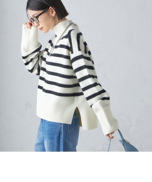 〈手洗い可能〉7G ウール カシミヤ ハイネック プルオーバー