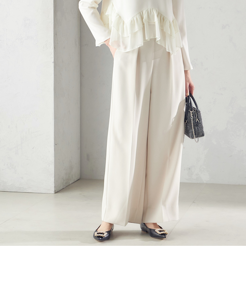 troisiemeCHACO:ワイド パンツ（セレモニー対応可）｜シップスの通販