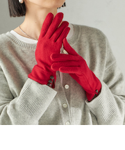 《一部追加予約》カシミヤ ミックス ジャージ グローブ