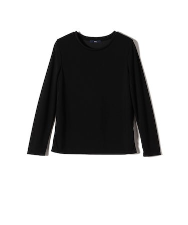 〈洗濯機可能〉ストレッチ リブ ロング スリーブ TEE