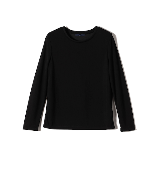 〈洗濯機可能〉ストレッチ リブ ロング スリーブ TEE