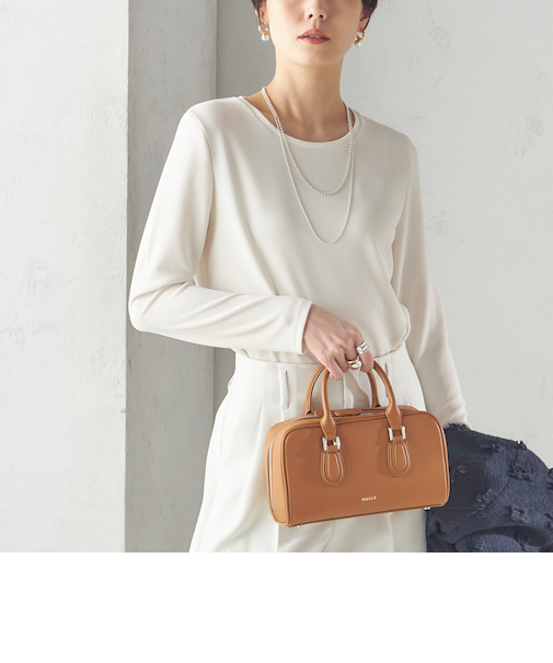 〈洗濯機可能〉ストレッチ リブ ロング スリーブ TEE