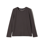 〈洗濯機可能〉ストレッチ リブ ロング スリーブ TEE