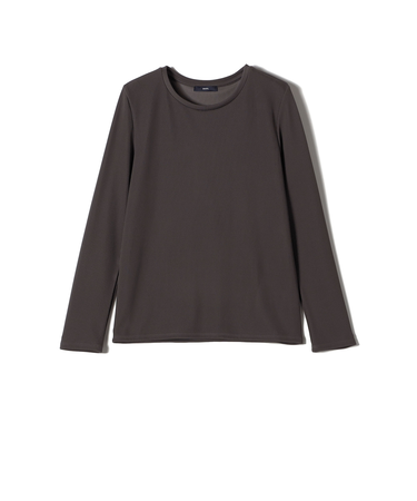 〈洗濯機可能〉ストレッチ リブ ロング スリーブ TEE