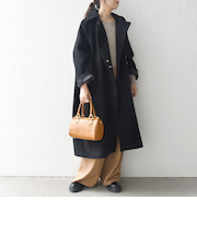 【WEB限定】SHIPS any: バルマカーン コクーン コート 24FW