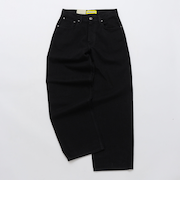 NEO BLUE: BLACK BAGGY SKATE JEANS