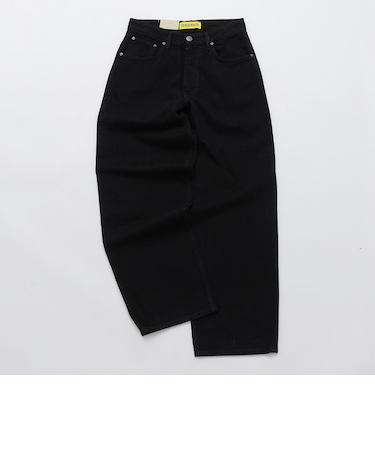 NEO BLUE: BLACK BAGGY SKATE JEANS