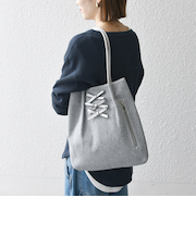 《追加予約》【WEB限定】SHIPS any: ラメ フロント リボン トートバッグ