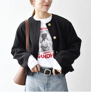 SHIPS any: エア ニードル ポケット コンパクト ノーカラー ジャケット