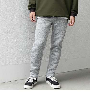 SHIPS any:〈洗濯機可能〉ニット フリース 裏起毛 スリム ジョガー パンツ 24FW (セットアップ対応)◇