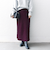 SHIPS any:〈手洗い可能〉ジャカード バンピー Iライン ロング スカート