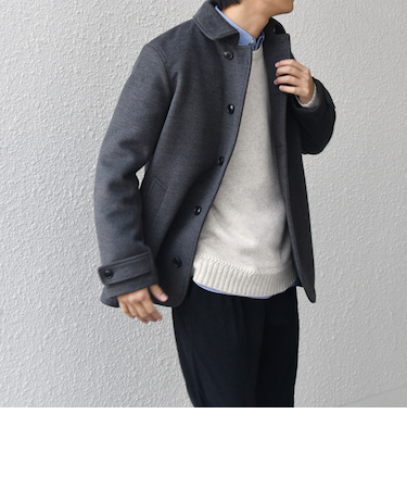 SHIPS any: ウォーム メルトン シングル Pコート◇