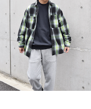 【SHIPS any別注】sports wear: オーバーサイズ フランネル パターン プリント シャツ◇