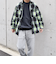 【SHIPS any別注】sports wear: オーバーサイズ フランネル パターン プリント シャツ◇