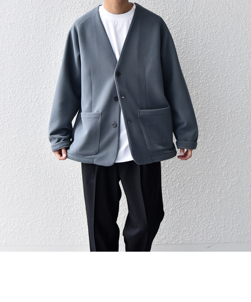 SHIPS any: 〈洗濯機可能〉ソフトダンボール ウォーム ノーカラー