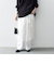 bon_meur: フラワー ビーズ ラップスカート × ストレート パンツ セット