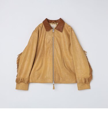 WYTHE NEW YORK: Mustang Fringe Leather Jacket