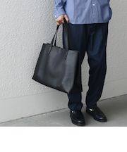 SHIPS any: スプリット レザー トートバッグ (クラッチバッグ付き) 25SS◇