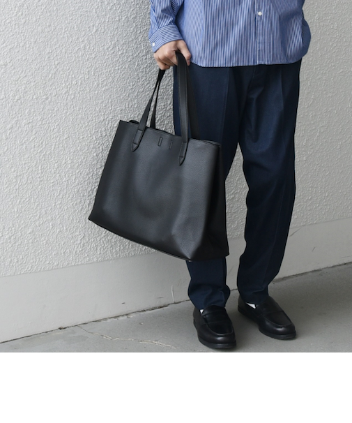 SHIPS any: スプリット レザー トートバッグ (クラッチバッグ付き) 25SS◇