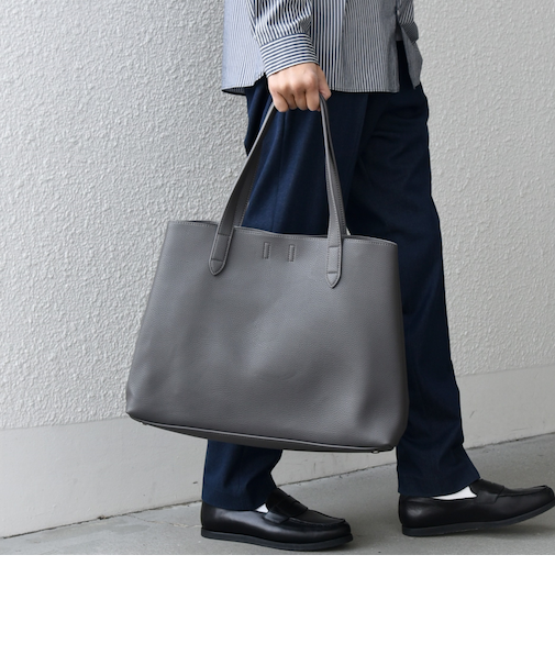SHIPS any: スプリット レザー トートバッグ (クラッチバッグ付き) 25SS◇