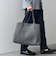 SHIPS any: スプリット レザー トートバッグ (クラッチバッグ付き) 25SS◇