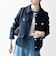 SHIPS any: ツイード シングル ポケット ジャケット［NAVY BLUE］