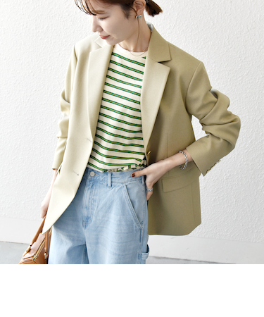 SHIPS any: オックス シングル テーラード ブレザー ジャケット［NAVY BLUE］