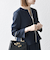 SHIPS any:〈洗濯機可能〉ダブルクロス  ペプラム ノーカラー ジャケット［NAVY BLUE］