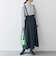 SHIPS any:〈洗濯機可能〉オックス フレア サスペンダースカート［NAVY BLUE］